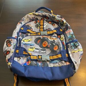 Pottery Barn Kids Mackenzie Hot Wheels™ Monster Trucks Backpack. Size large!